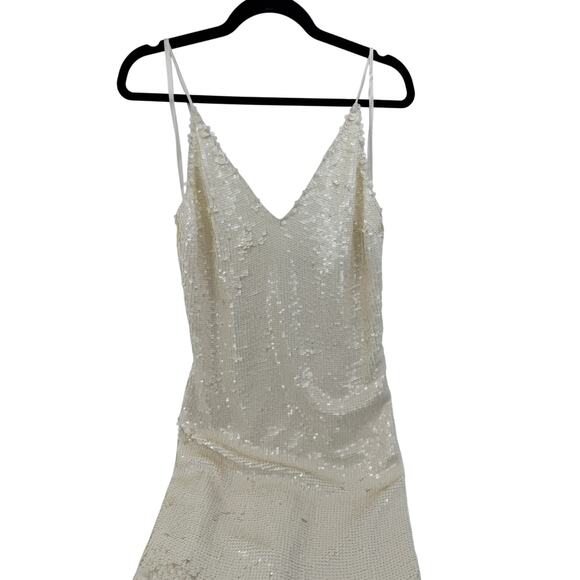 Veronica‎ Beard Women's White Perla Sequin Slip Midi Dress Size 8 NEW NWT Bridal - Picture 5 of 9